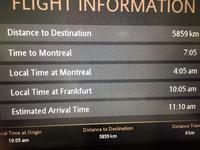 Auf dem Weg von Frankfurt nach Quebec