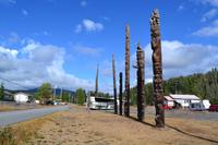 Totempfähle in Kitwanga