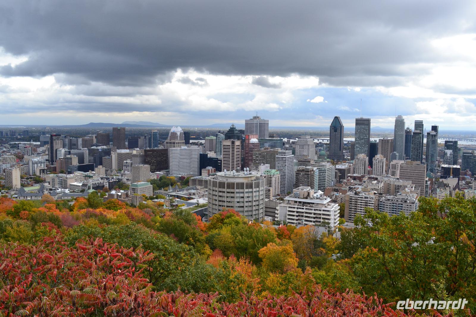 Stadtrundfahrt in Montréal - Blick vom Mont Royal