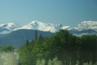 die schneebedeckten Rockies