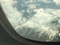 Flug ueber Garibaldi Gletscher