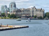 in Victoria mit dem Wasserflugzeug