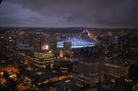 Blick auf Vancouver bei Nacht