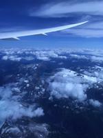 Flug über die Rocky Mountains