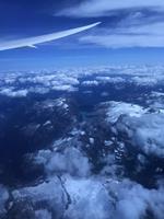 Flug über die Rocky Mountains