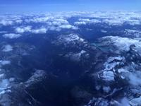 Flug über die Rocky Mountains