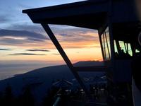 es wird Nacht auf Grouse Mountain