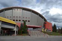 Ankunft in Calgary - Saddledome Arena