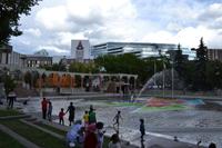 Ankunft in Calgary - Olympic Plaza