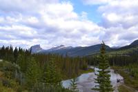 Von Banff nach Jasper - Fotostopp am Castle Mountain Viewpoint