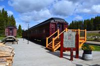 Von Banff nach Jasper - Historischer Bahnhof in Lake Louise