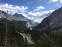 Von Banff nach Jasper - Blick zurück vom Sunwapta Pass