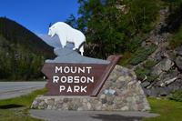 Auf dem Yellowhead Highway von Jasper nach Prince George - An der Grenze zum Mount Robson Provincial Park