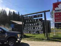 Auf dem Weg nach Alaska - Abzweig nach Stewart