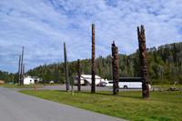 Fahrt nach Prince Rupert - Totempfähle in Gitanyow