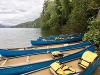unsere Kanus sind geparkt