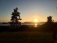 Abendstimmung bei unserem Hotel