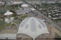 Aussicht vom Turm des Olympiastadions in Montreal