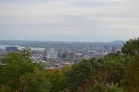 Stadtrundfahrt in Montreal - Blick vom Mont Royal zur Pont Jacques Cartier
