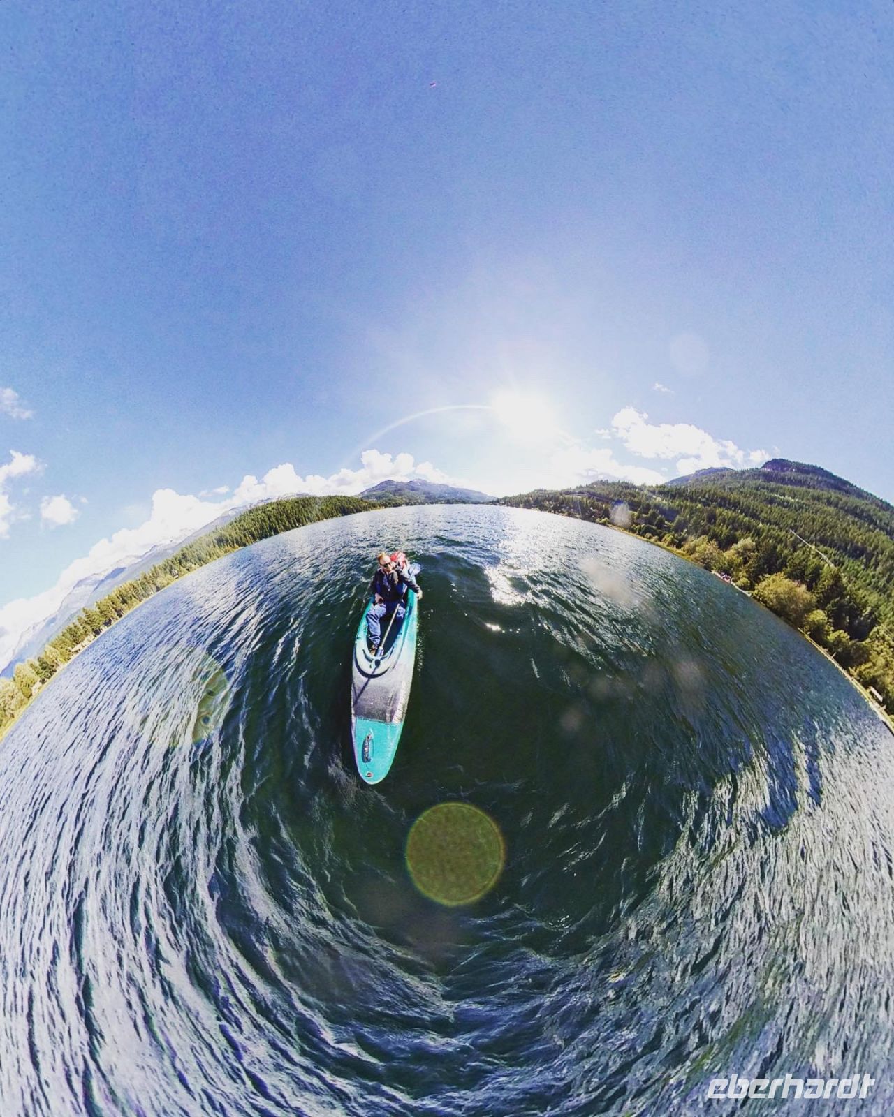 Kanufahrt auf dem Alta Lake in Whistler