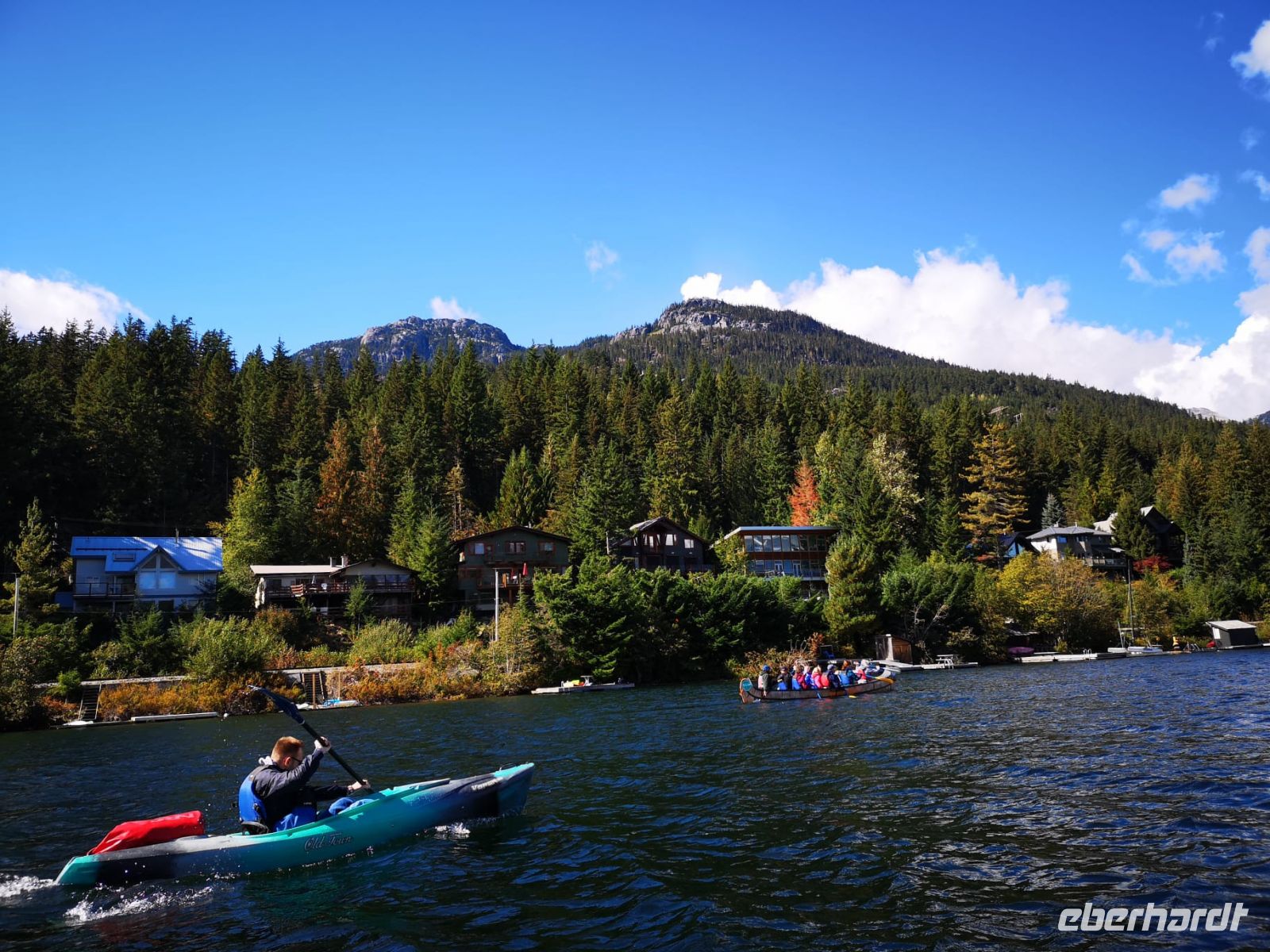 Kanufahrt auf dem Alta Lake in Whistler