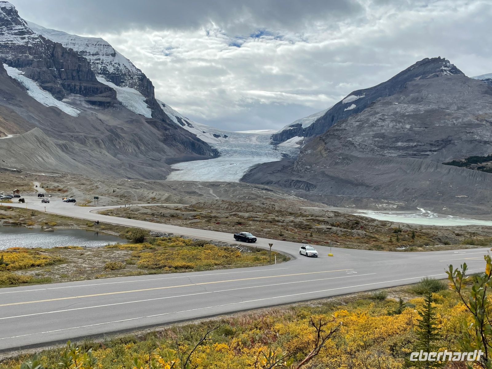 Willkommen am Athasbasca Gletscher / Columbia Icefield