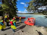 Raftingfahrt auf dem Athabasca River