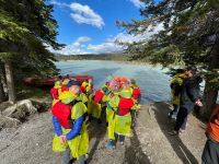 Raftingfahrt auf dem Athabasca River