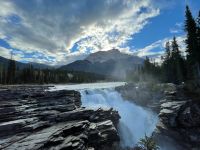 Rundgang an den Athabasca Wasserfällen