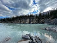 Rundgang an den Athabasca Wasserfällen