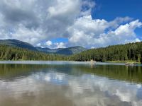Kanufahrt auf dem Alta Lake in Whistler