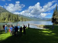 Kanufahrt auf dem Alta Lake in Whistler