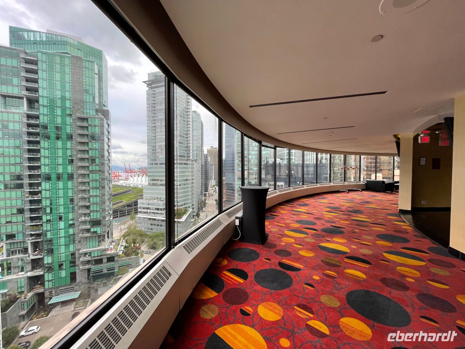 Blick von der 19. Etage unseres Hotels