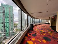 Blick von der 19. Etage unseres Hotels