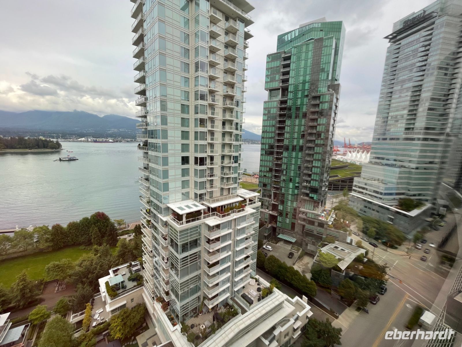 Blick von der 19. Etage unseres Hotels