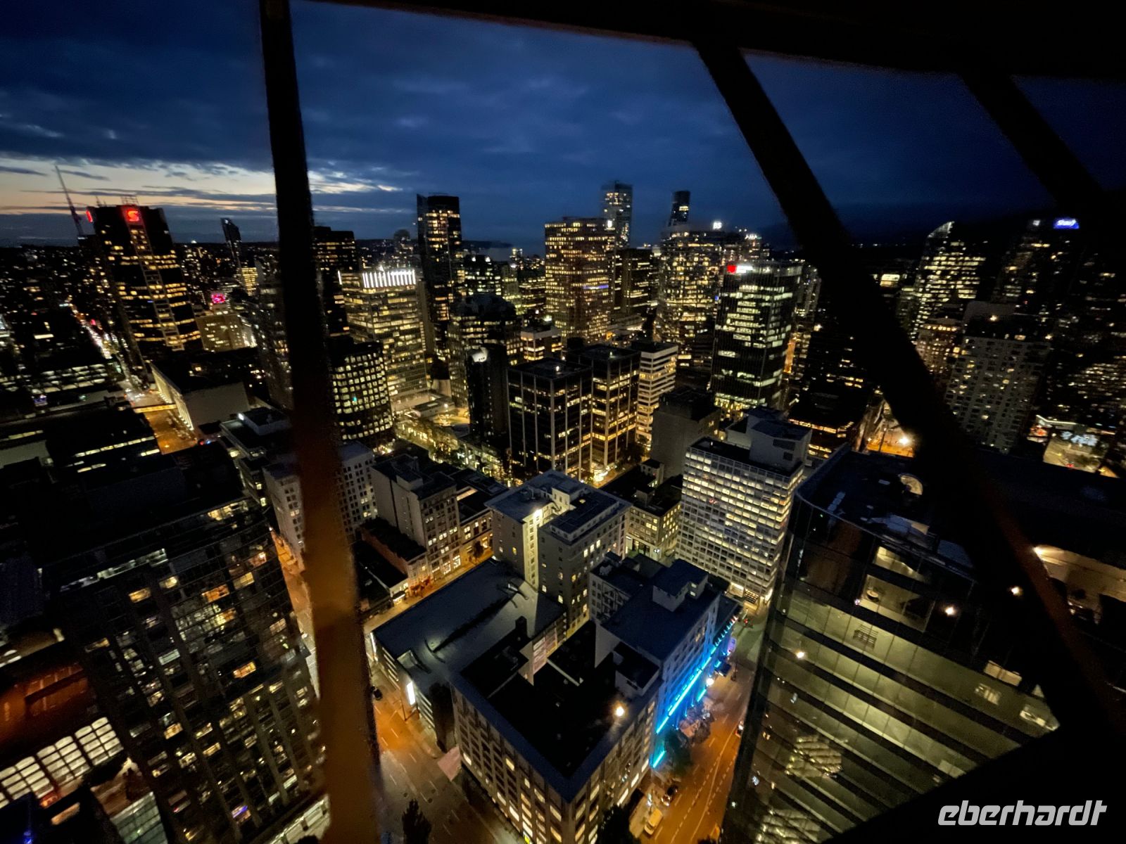 Abschluss-Abendessen im Dreh-Restaurant Top of Vancouver