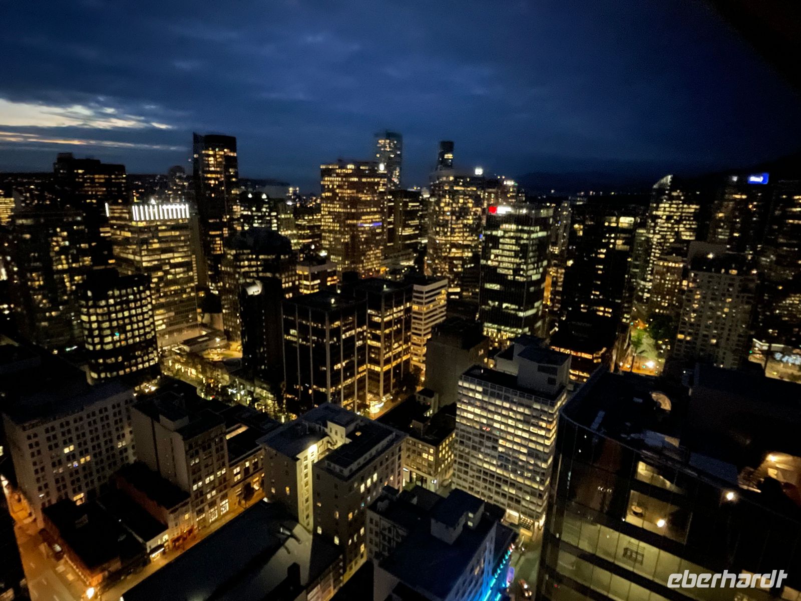 Abschluss-Abendessen im Dreh-Restaurant Top of Vancouver