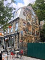 Gemalte Wand in Quebec