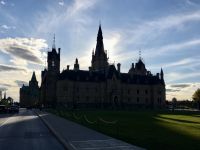 Das kanadische Parlamentsgebaeude in Ottawa