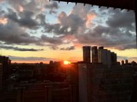 Sicht von meinem Zimmer Fruehmorgends in Toronto 