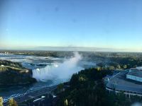 Und das hier ist die Aussicht am Abend. 