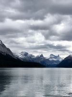 Auf dem grossen Maligne See