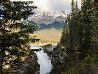 Die Athabasca Faelle in Jasper National Park
