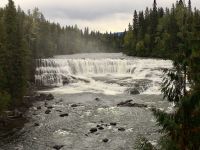 Die herrlichen Dawson Faelle im Wells Grey Park bei Clearwater