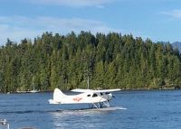 Das ist unser Wasserflugzeug in Tofino