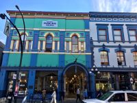 Bunte Stadthaeuser in Victoria BC