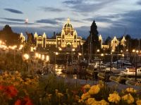 Unser BC Parlamentsgebaeude am Hafen von Vicotria