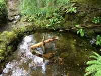 Der Brunnen der Zeit im Japanischen Garten bei Victoria