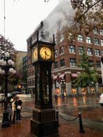 Die beruehmte Dampfuhr in Gastown Vancouver