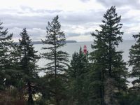 Brockton Point Leuchturm mit Sicht auf Uni von Vancouver